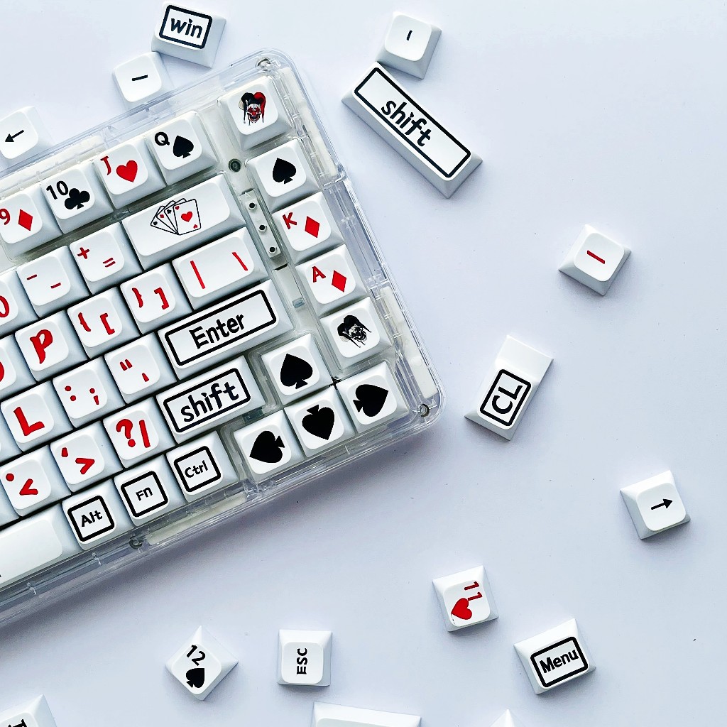 GMK Poker Master Keycap, 126 Phím Keycaps PBT XDA Profile DYE-SUB Cá Tính Cho MX Công Tắc Bàn Phím Cơ