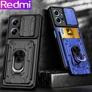 Đa chức năng chống sốc nặng trường hợp điện thoại cứng với kim loại đứng Redmi Note 13 Pro+ Note 12 Pro Note 12S Note 11 Pro Redmi 13C
