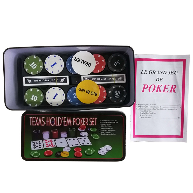 Giao hàng nhanh Bộ 200 chip poker có số  kèm thảm hàng nhập khẩu P04