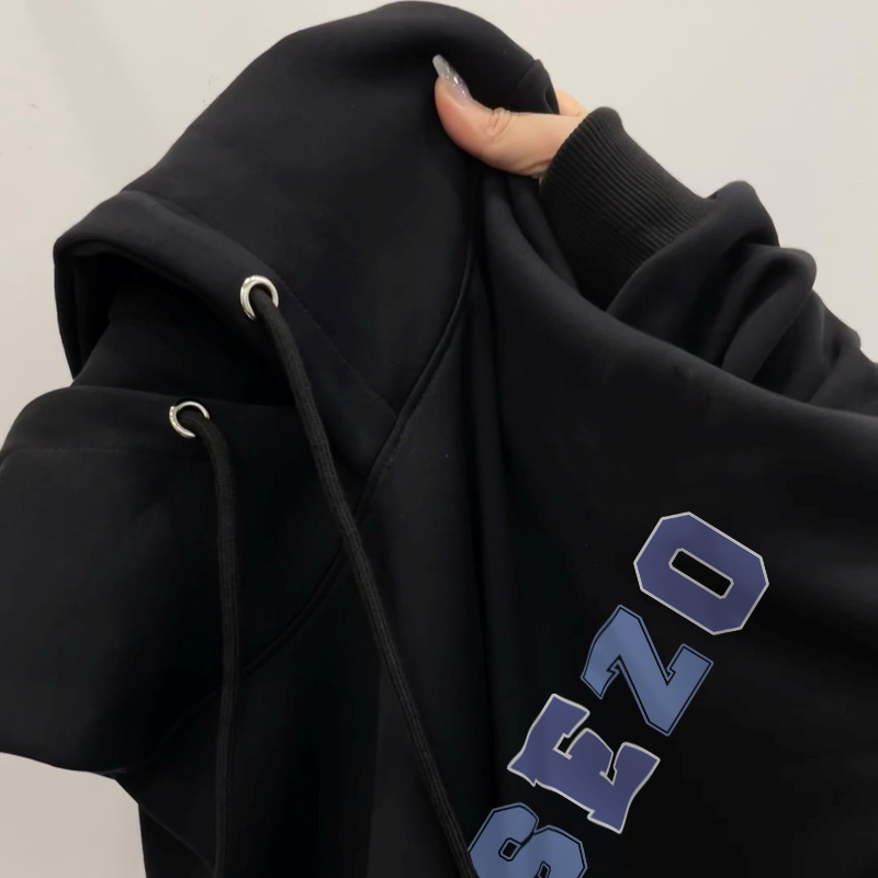 Áo hoodie nữ đen local brand SALMO áo sweater cute hàn quốc 100% cotton Y0505