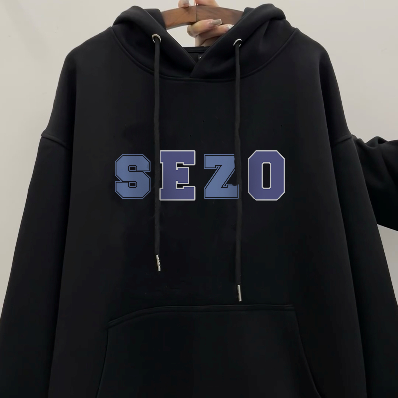 Áo hoodie nữ đen local brand SALMO áo sweater cute hàn quốc 100% cotton Y0505