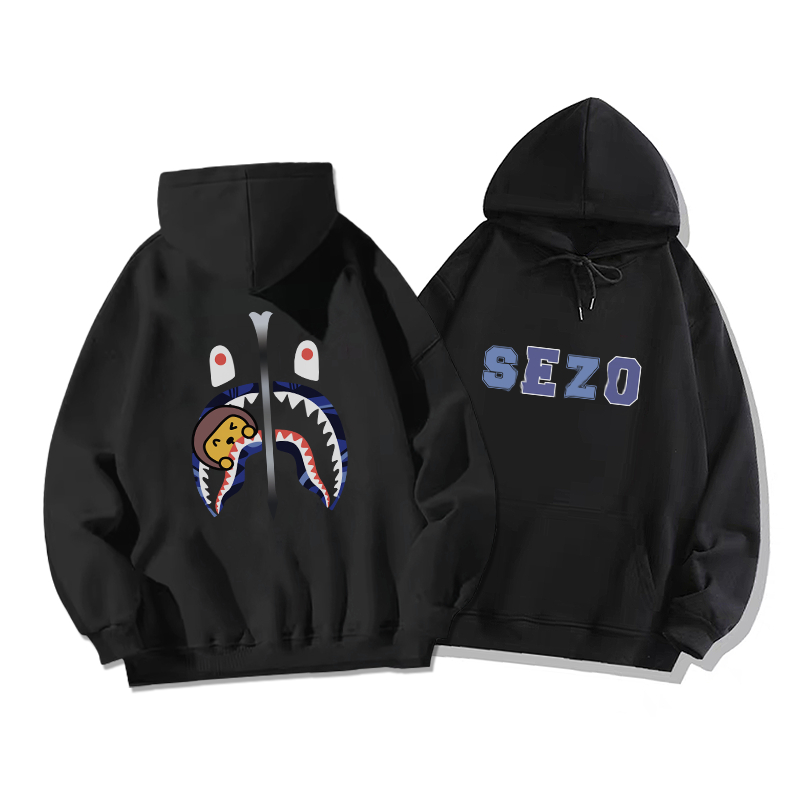 Áo hoodie nữ đen local brand SALMO áo sweater cute hàn quốc 100% cotton Y0505