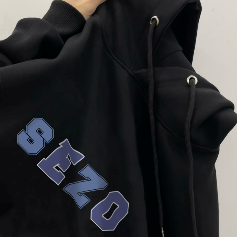 Áo hoodie nữ đen local brand SALMO áo sweater cute hàn quốc 100% cotton Y0505