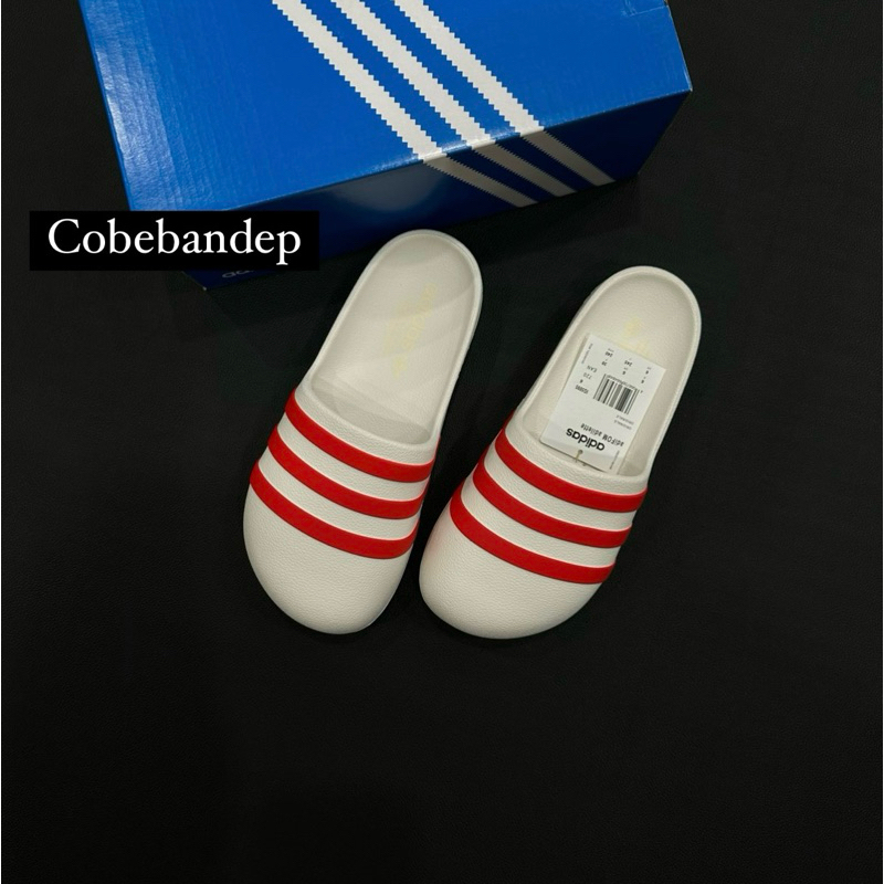 Adidas adifom adilette Trượt Đen, Trắng fullbox