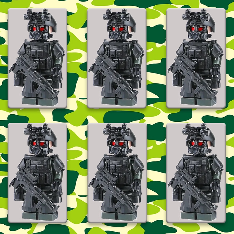 Mô Hình Tượng Quân Đội Minifigur team Cho Bé Trai