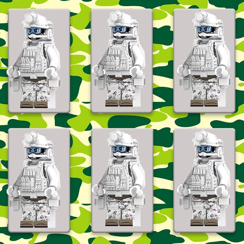 Mô Hình Tượng Quân Đội Minifigur team Cho Bé Trai