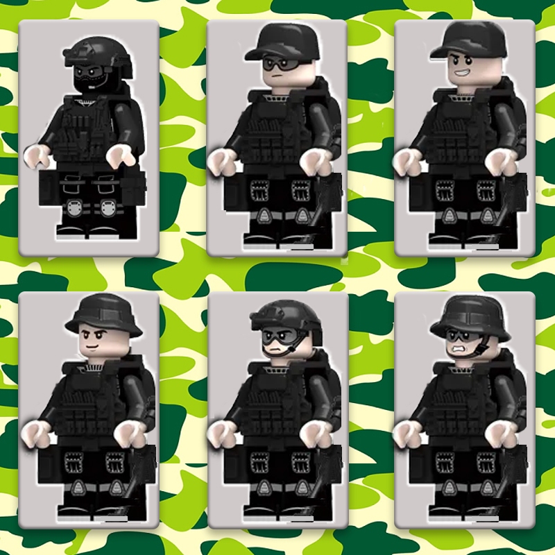 Mô Hình Tượng Quân Đội Minifigur team Cho Bé Trai