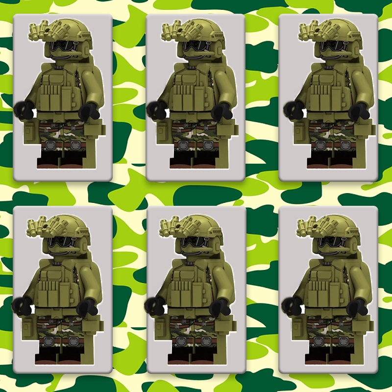 Mô Hình Tượng Quân Đội Minifigur team Cho Bé Trai