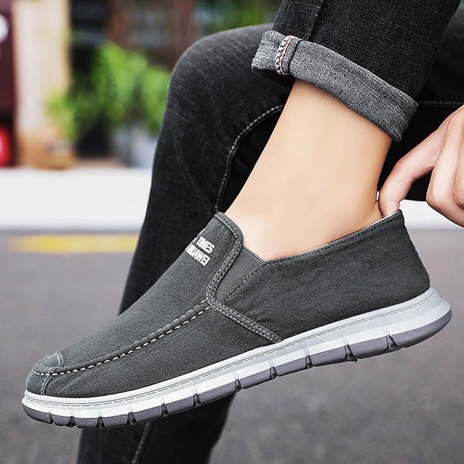 HUAHUA  Giày Lười Thiết Kế Mới Kiểu Dáng Đơn Giản Thời Trang Dành Cho Nam