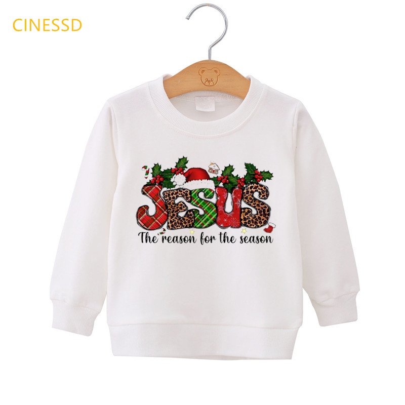 Áo Hoodie In Hình Cây Thông Giáng Sinh / Năm Mới Cho Bé 3-15 Tuổi