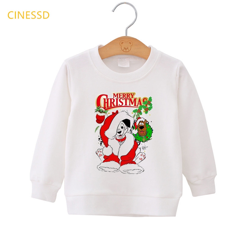 Áo Hoodie In Hình Cây Thông Giáng Sinh / Năm Mới Cho Bé 3-15 Tuổi