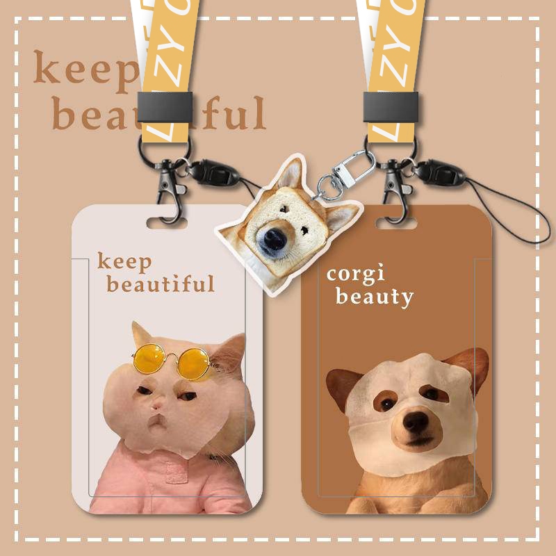 Hộp Cứng Đựng Thẻ Đi Làm Có Dây Treo Dài Tiện Dụng Sự Bảo Vệ