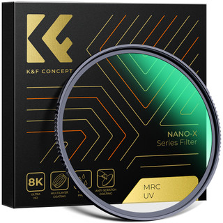 Bộ Lọc Ống Kính Máy Ảnh k & f nano-x mcuv hd Màu Xanh Lá Chống Thấm Nước 105Mm / 112mm / 127mm