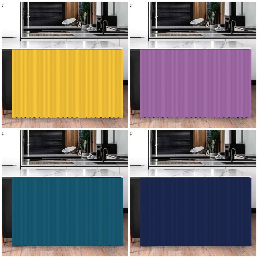 Rèm Tủ Chống Bụi Cho Tủ Tủ Quần Áo Giày Kệ Có Thể Giặt Được Rèm Nhà Bếp Đồ Lặt Vặt Bao Trơn Tủ Bếp R