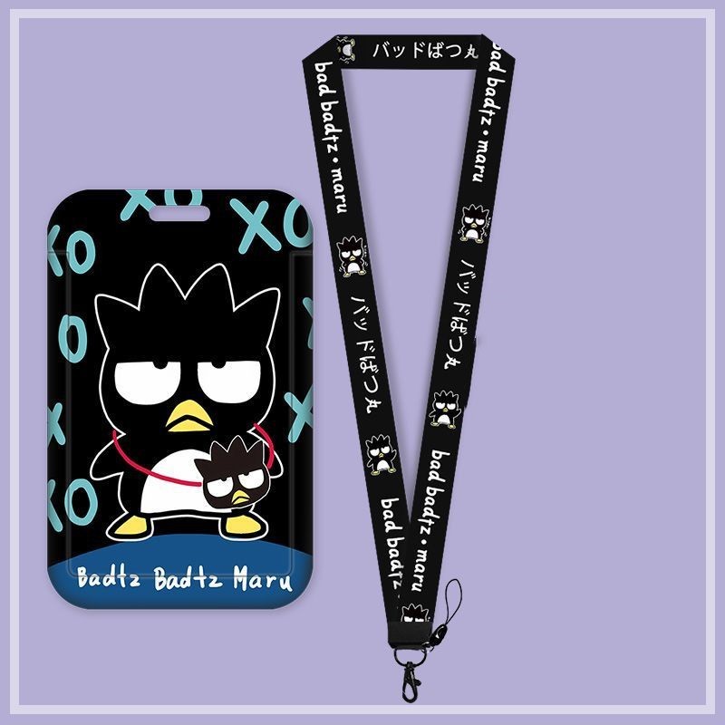 Sanrio Bao Da Điện Thoại Cứng Dạng Trượt Có Ngăn Đựng Thẻ + Dây Đeo Hoạt Hình