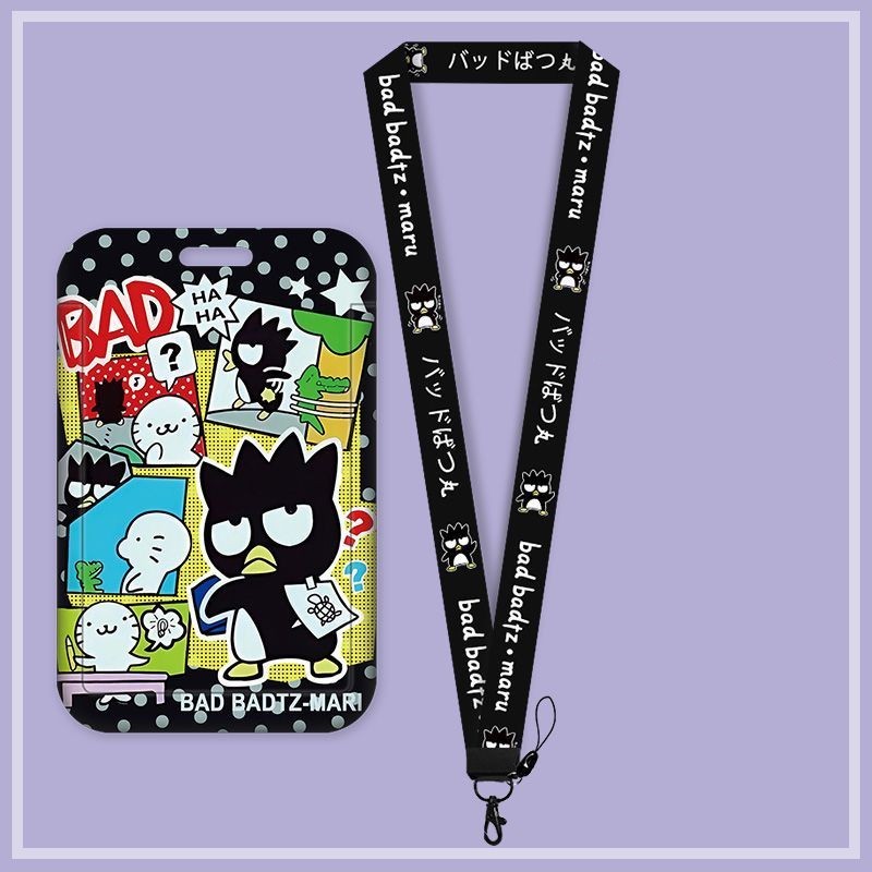 Sanrio Bao Da Điện Thoại Cứng Dạng Trượt Có Ngăn Đựng Thẻ + Dây Đeo Hoạt Hình
