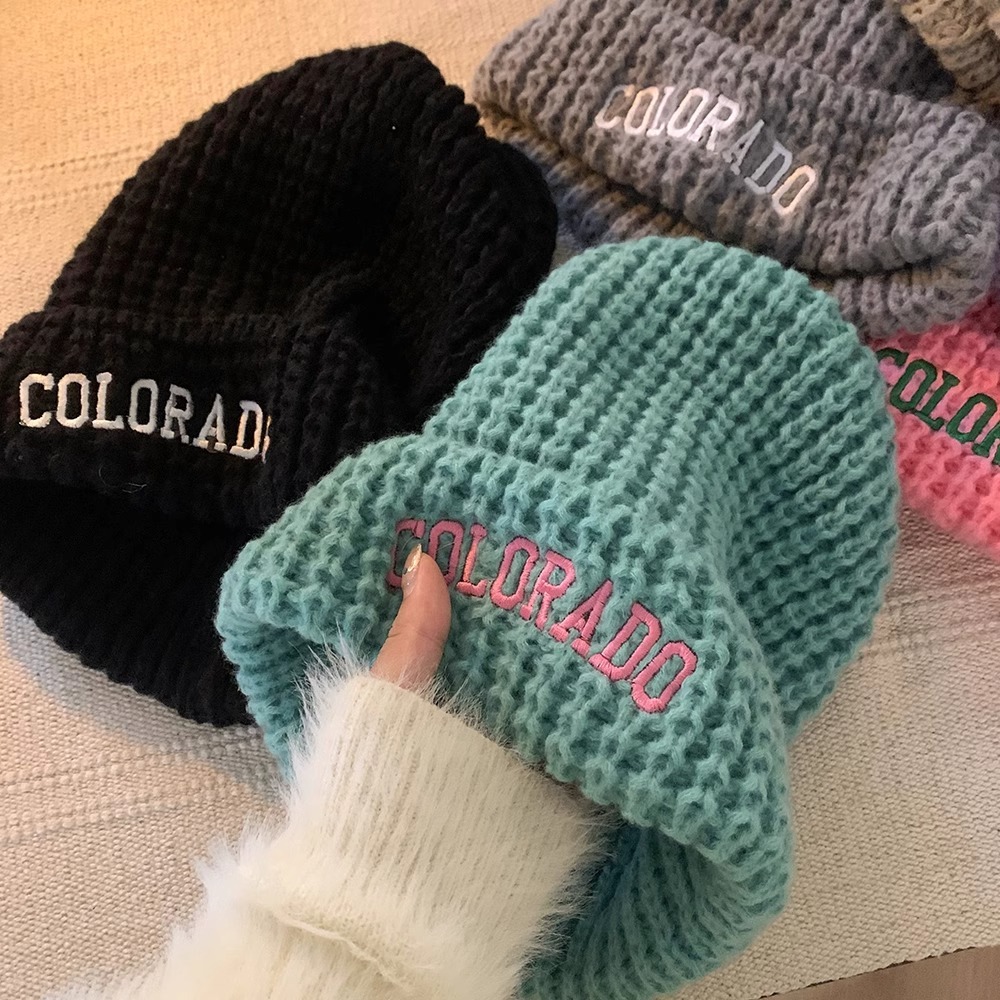 Mũ Len Dệt Kim Rộng Vành Phong Cách Nhật Bản Thời Trang Thu Đông Dành Cho Nữ