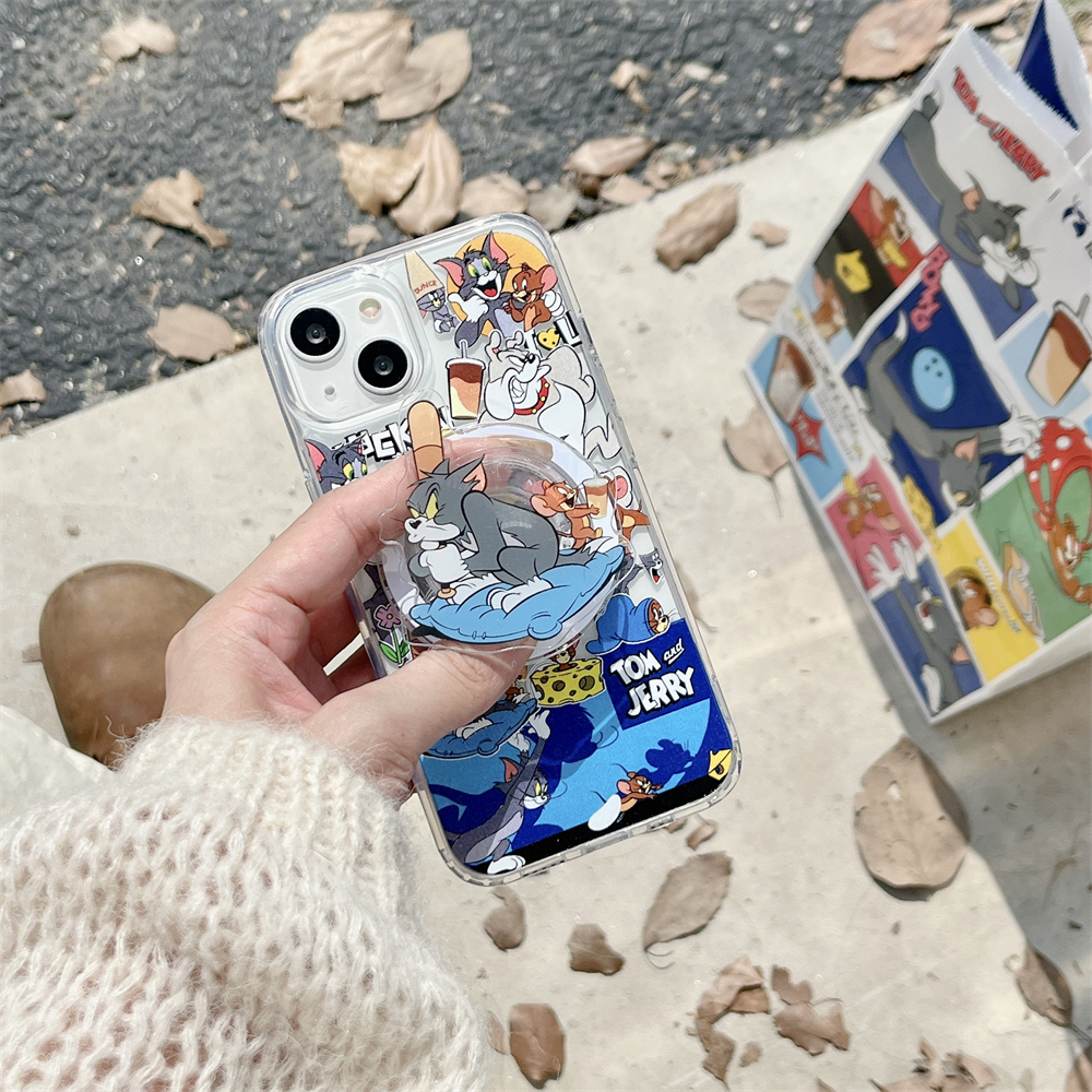 Ốp Điện Thoại Họa Tiết tom Và jerry Cho iphone 15 11 12 13 14 pro max