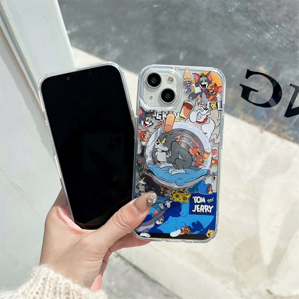 Ốp Điện Thoại Họa Tiết tom Và jerry Cho iphone 15 11 12 13 14 pro max
