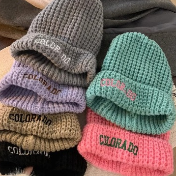 Mũ Len Dệt Kim Rộng Vành Phong Cách Nhật Bản Thời Trang Thu Đông Dành Cho Nữ