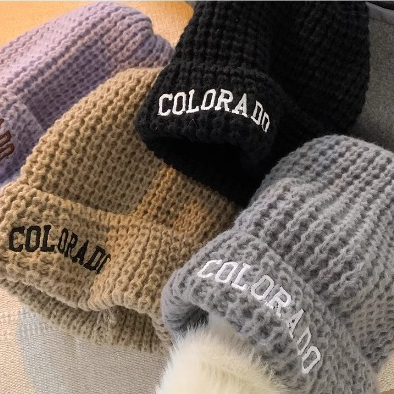 Mũ Len Dệt Kim Rộng Vành Phong Cách Nhật Bản Thời Trang Thu Đông Dành Cho Nữ