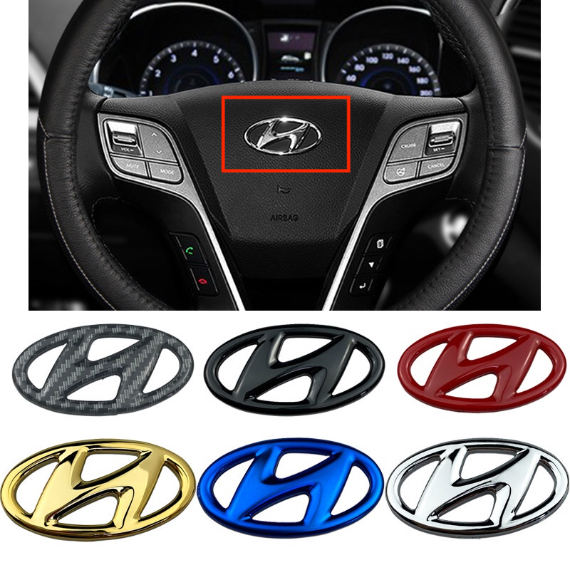 1 Nhãn Dán Vô Lăng Xe Hơi hyundai accent elantra tucson sonata kona ix35 i10 i20 i30 Bằng abs