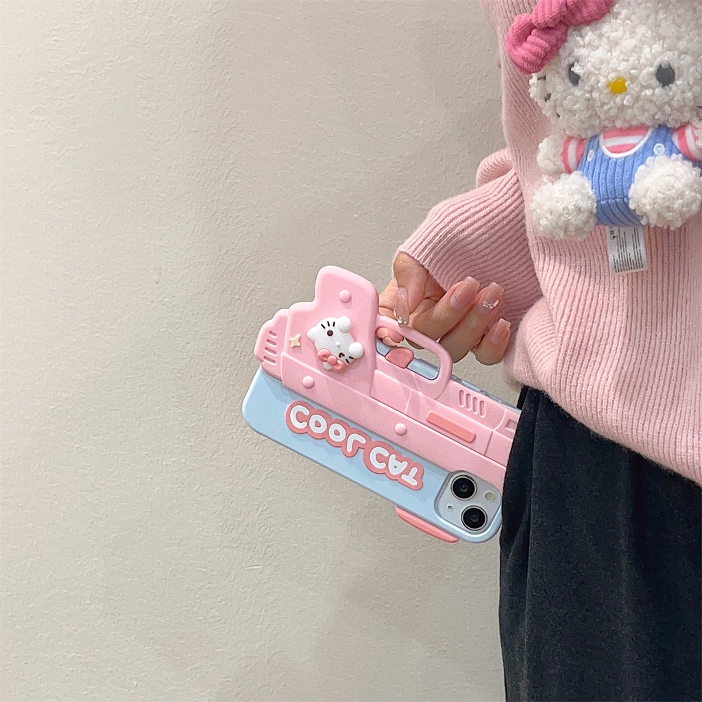 Ốp Điện Thoại Silicon Họa Tiết Mèo 3d Dành Cho iphone 15 pro max 14 pro max 13 pro max 12 pro max