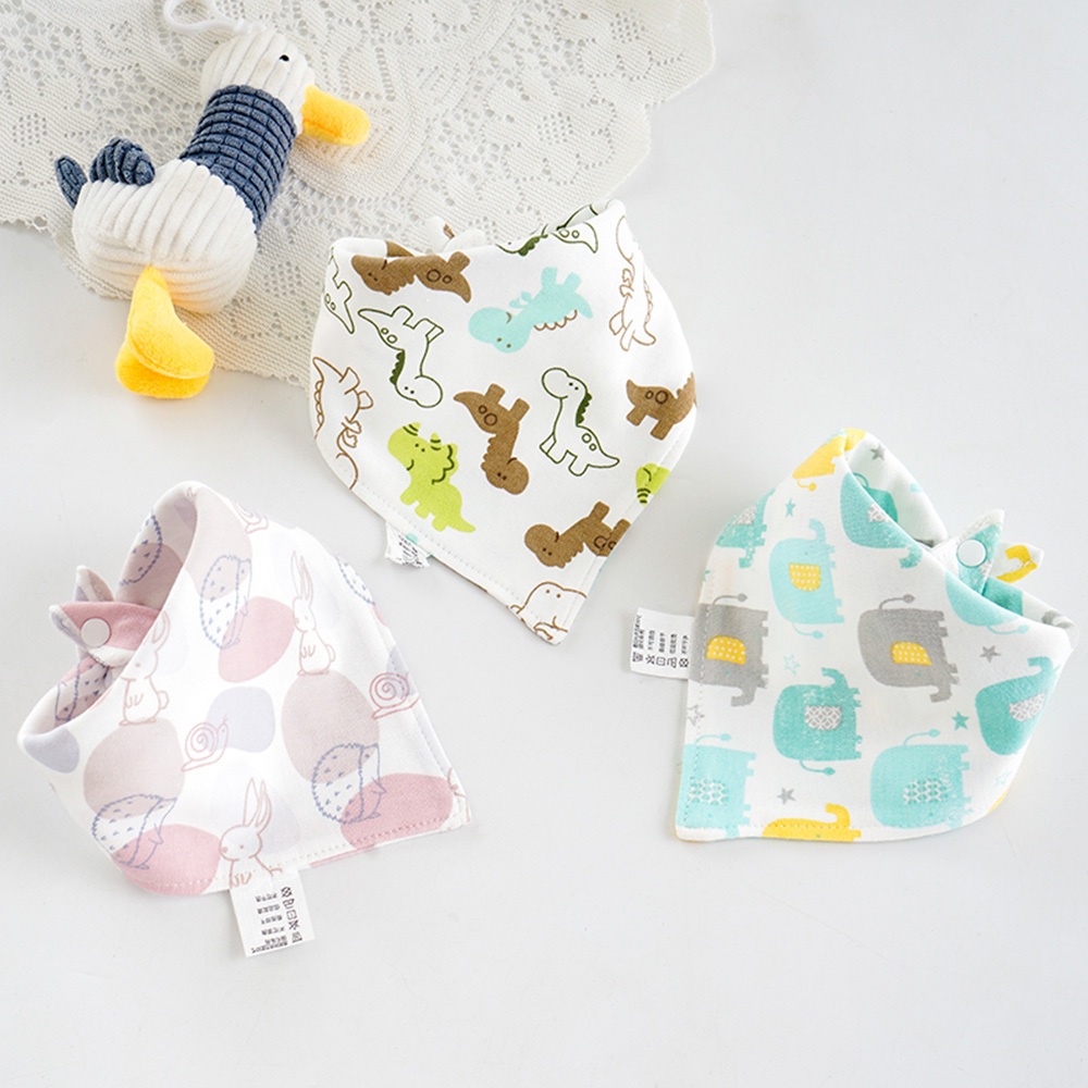 Set 3 Yếm Ăn cotton Xinh Xắn Dành Cho Các Bé