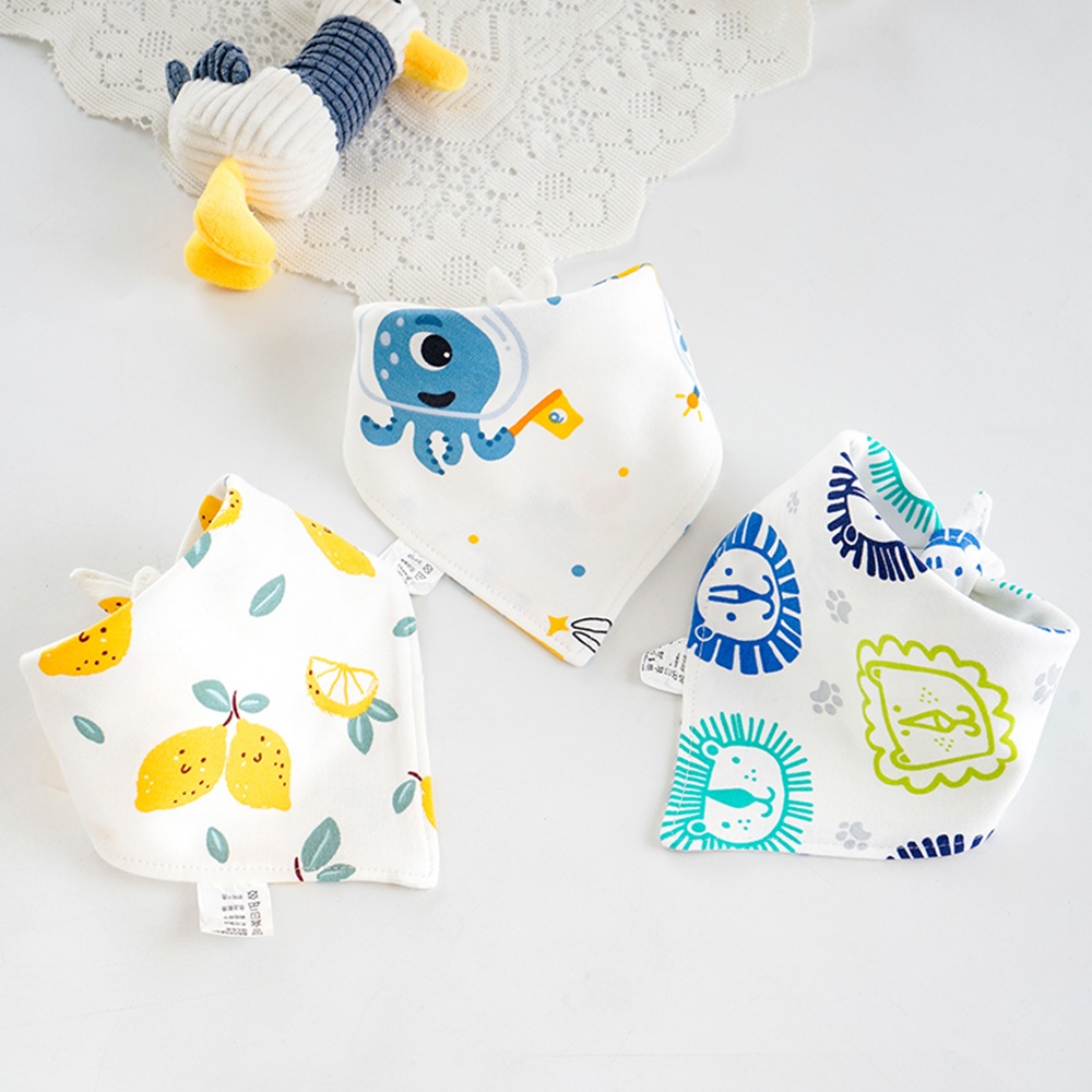 Set 3 Yếm Ăn cotton Xinh Xắn Dành Cho Các Bé