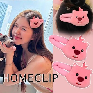 Kẹp tóc phong cách hoạt hình màu hồng xinh xắn