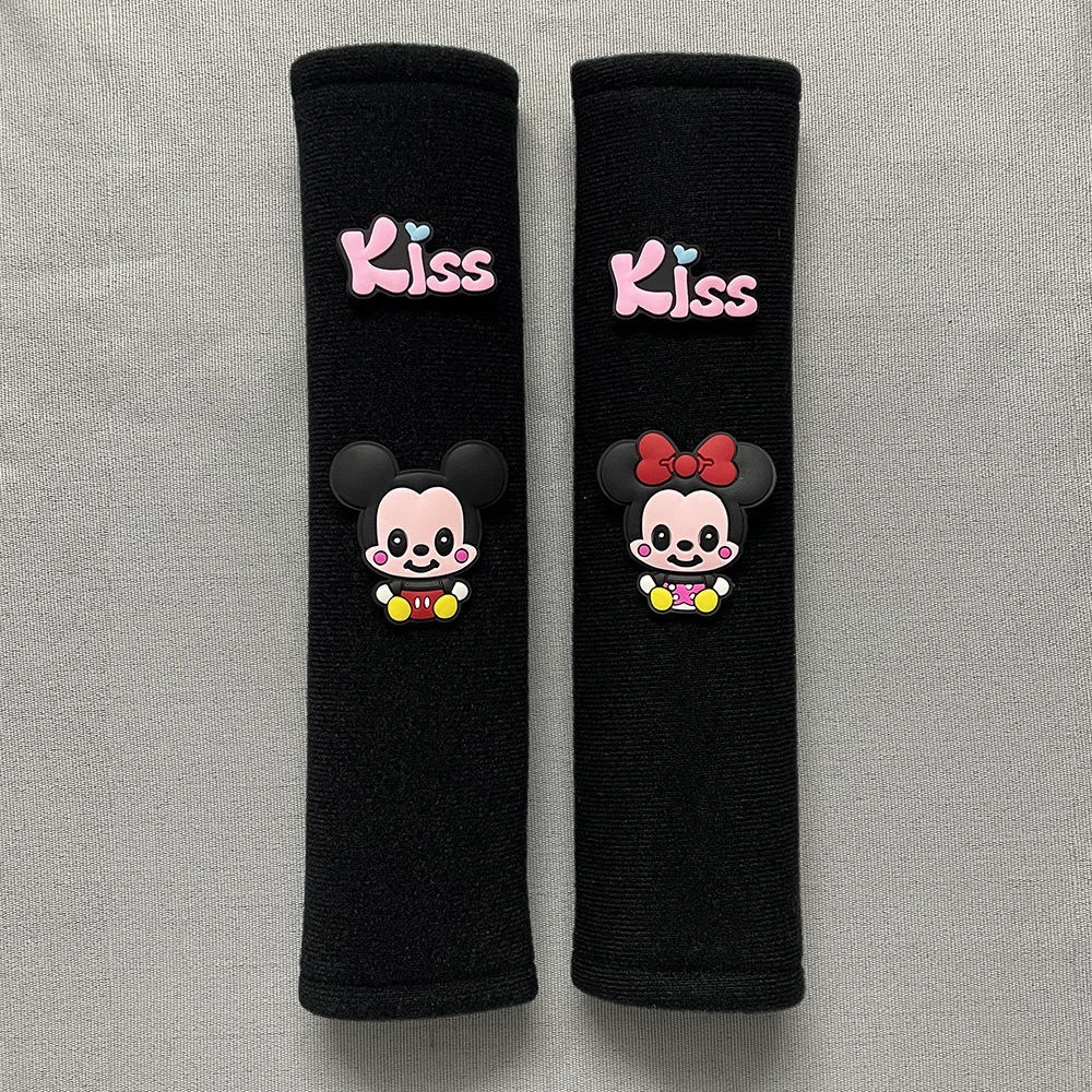 Đệm Bọc Dây Đai An Toàn Họa Tiết Hoạt Hình Đáng Yêu Cho Xe Hơi Ốp