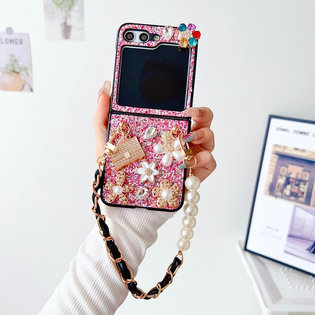 Ốp Bao Da Điện Thoại Siêu Mỏng Có Dây Đeo Cho samsung galaxy z flip 3 4 5 flip3 flip4 flip5