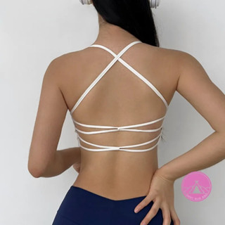 áo tập gym nữ  gym bra  áo bra tập gym  Đồ tập thể thao gym Dây Chéo Lưng & Quần Bó Sát Tập Yoga