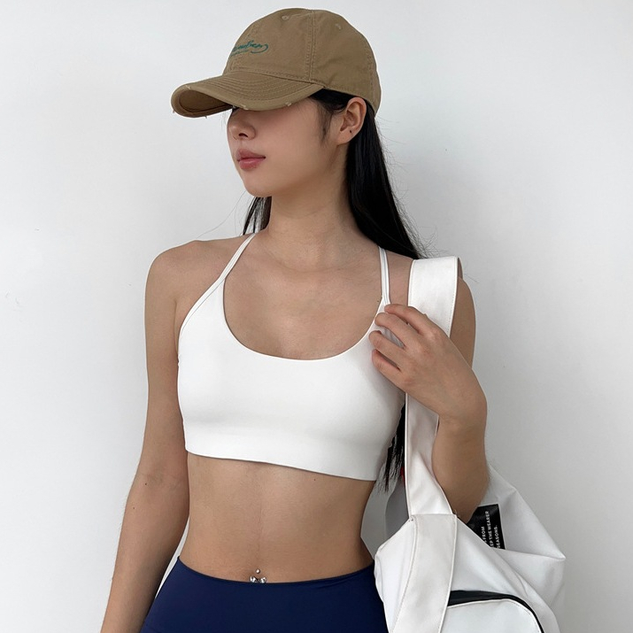 Áo tập gym nữ  gym bra  áo bra tập gym  Đồ tập thể thao gym Dây Chéo Lưng & Quần Bó Sát Tập Yoga