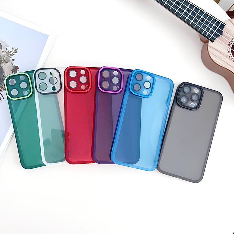 Ôp Điện Thoại Silicon Dẻo Trong Suốt Kèm Tấm Phim Bảo Vệ Camera Cho xiaomi redmi a1 a1 + a2 a2 + 12 12c 10 10c 9t 9c 10a Ốp