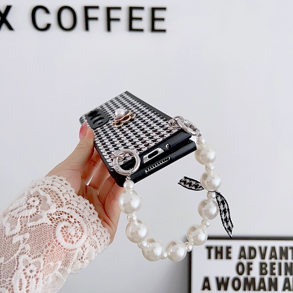 Ốp Bao Da Điện Thoại Siêu Mỏng Họa Tiết Hình Thoi Cho samsung galaxy z fold 3 4 5 fold5 fold4 fold3