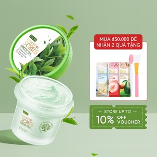 Kem Tẩy Tế Bào Chết Fenyi Chiết Xuất Trà Xanh Hỗ Trợ Giảm Mụn Làm Mềm Da 100g