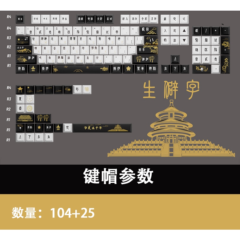 GMK Từ Không Thông Dụng Keycap, 129 Phím Keycaps PBT Cherry Profile DYE-SUB Cá Tính Cho MX Switch Bàn Phím Cơ