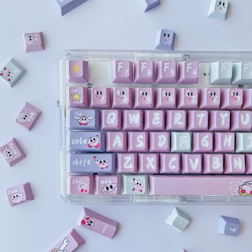GMK Kirby Keycap, 122 Phím Keycaps PBT Cherry/XDA Profile DYE-SUB Cá Tính Cho MX Công Tắc Bàn Phím Cơ