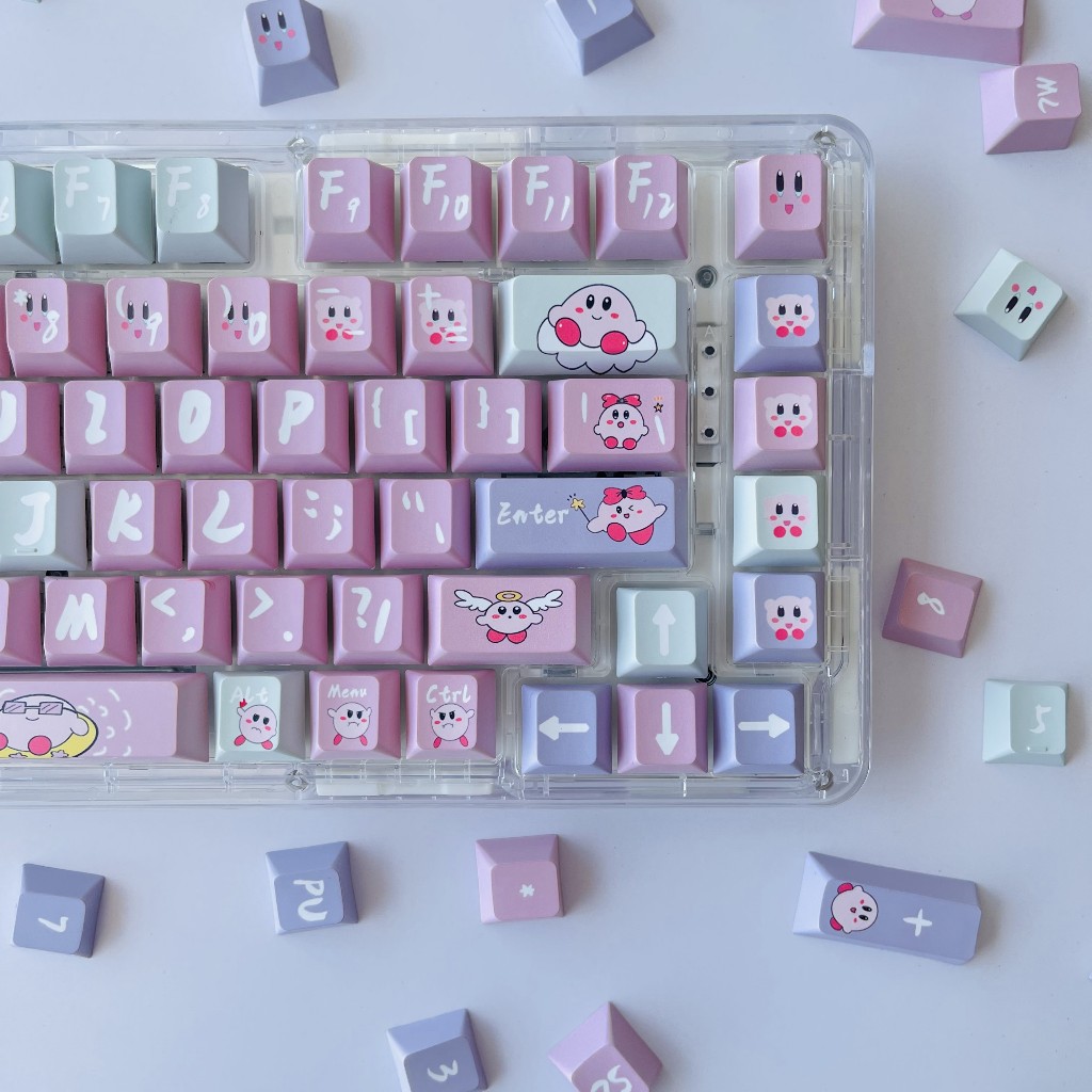 GMK Kirby Keycap, 122 Phím Keycaps PBT Cherry/XDA Profile DYE-SUB Cá Tính Cho MX Công Tắc Bàn Phím Cơ