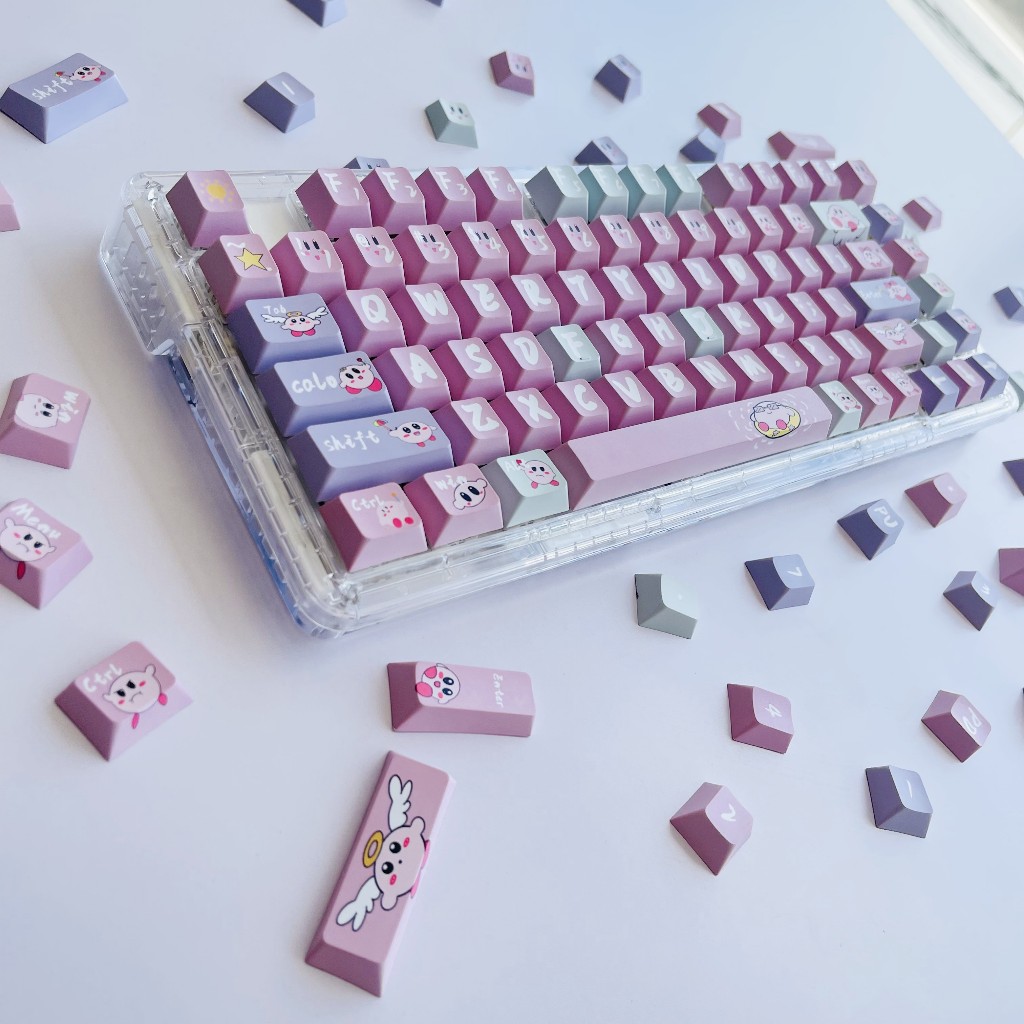 GMK Kirby Keycap, 122 Phím Keycaps PBT Cherry/XDA Profile DYE-SUB Cá Tính Cho MX Công Tắc Bàn Phím Cơ