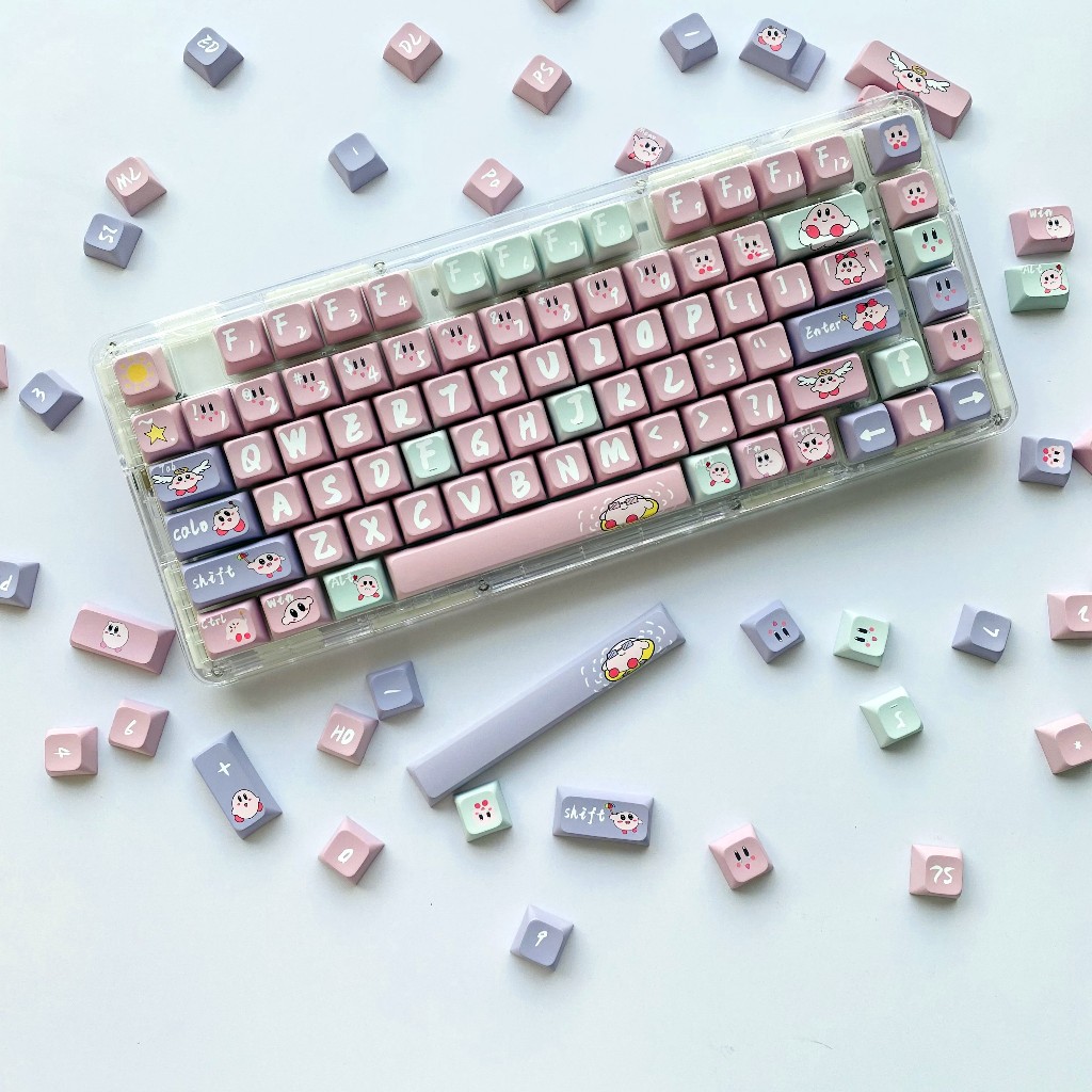 GMK Kirby Keycap, 122 Phím Keycaps PBT XDA/CHERRY Profile DYE-SUB Cá Tính Cho MX Công Tắc Bàn Phím Cơ