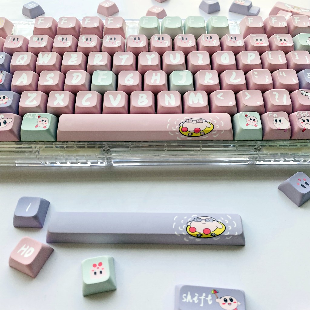 GMK Kirby Keycap, 122 Phím Keycaps PBT XDA/CHERRY Profile DYE-SUB Cá Tính Cho MX Công Tắc Bàn Phím Cơ