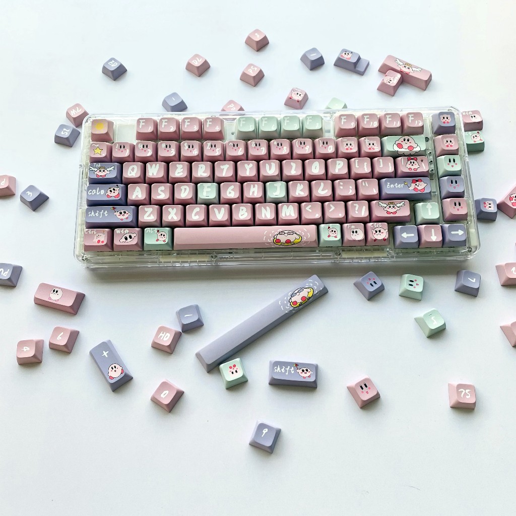 GMK Kirby Keycap, 122 Phím Keycaps PBT XDA/CHERRY Profile DYE-SUB Cá Tính Cho MX Công Tắc Bàn Phím Cơ