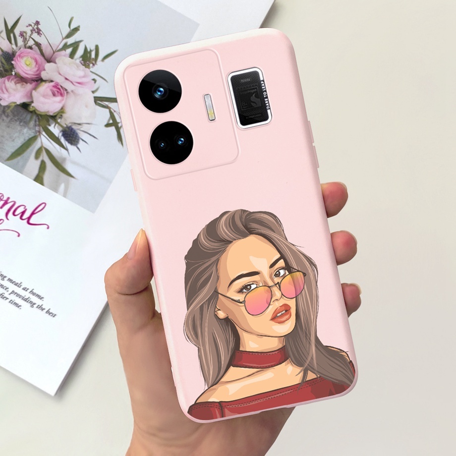 Realme Ốp Điện Thoại Silicon Mềm Mặt Nhám Họa Tiết Trái Tim 2023 Cho realme gt neo 5 / realme gt3 240w rmx3709 2023 realme gt neo5 rmx3706