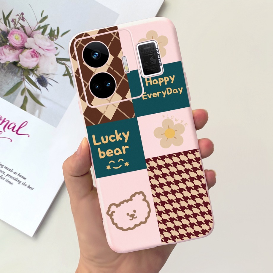 Realme Ốp Điện Thoại Silicon Mềm Mặt Nhám Họa Tiết Trái Tim 2023 Cho realme gt neo 5 / realme gt3 240w rmx3709 2023 realme gt neo5 rmx3706