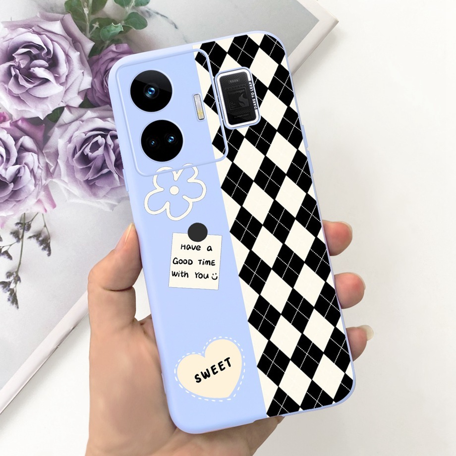 Realme Ốp Điện Thoại Silicon Mềm Mặt Nhám Họa Tiết Trái Tim 2023 Cho realme gt neo 5 / realme gt3 240w rmx3709 2023 realme gt neo5 rmx3706