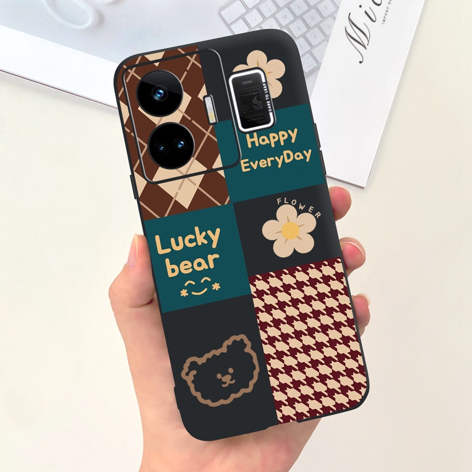 Realme Ốp Điện Thoại Silicon Mềm Mặt Nhám Họa Tiết Trái Tim 2023 Cho realme gt neo 5 / realme gt3 240w rmx3709 2023 realme gt neo5 rmx3706