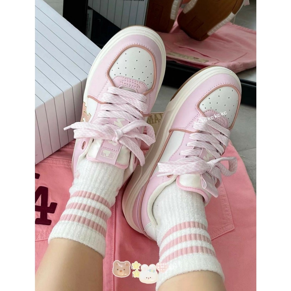Giày Thể Thao mlb la sc Màu Hồng size 36-39 Năng Động Thời Trang