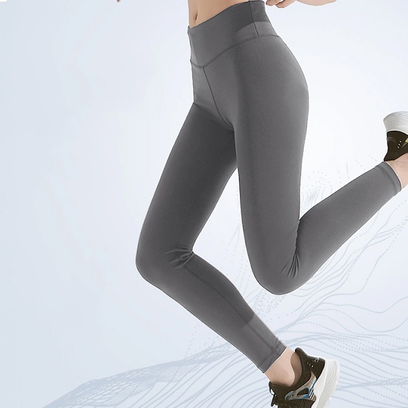 Quần tập yoga dành cho nữ cạp lưng cao bụng ôm hông nâng khiêu vũ yoga thể dục quần dài mắt cá chân